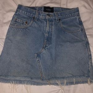 Nasty Gal denim mini skirt